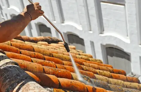 Nettoyage de toitures - Saint-Thélo